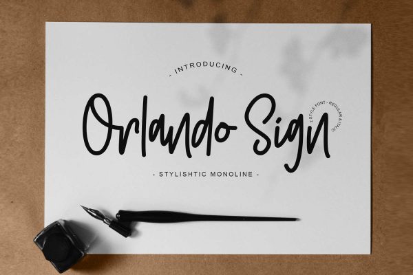 Orlando Sign | Stylishtic Monoline