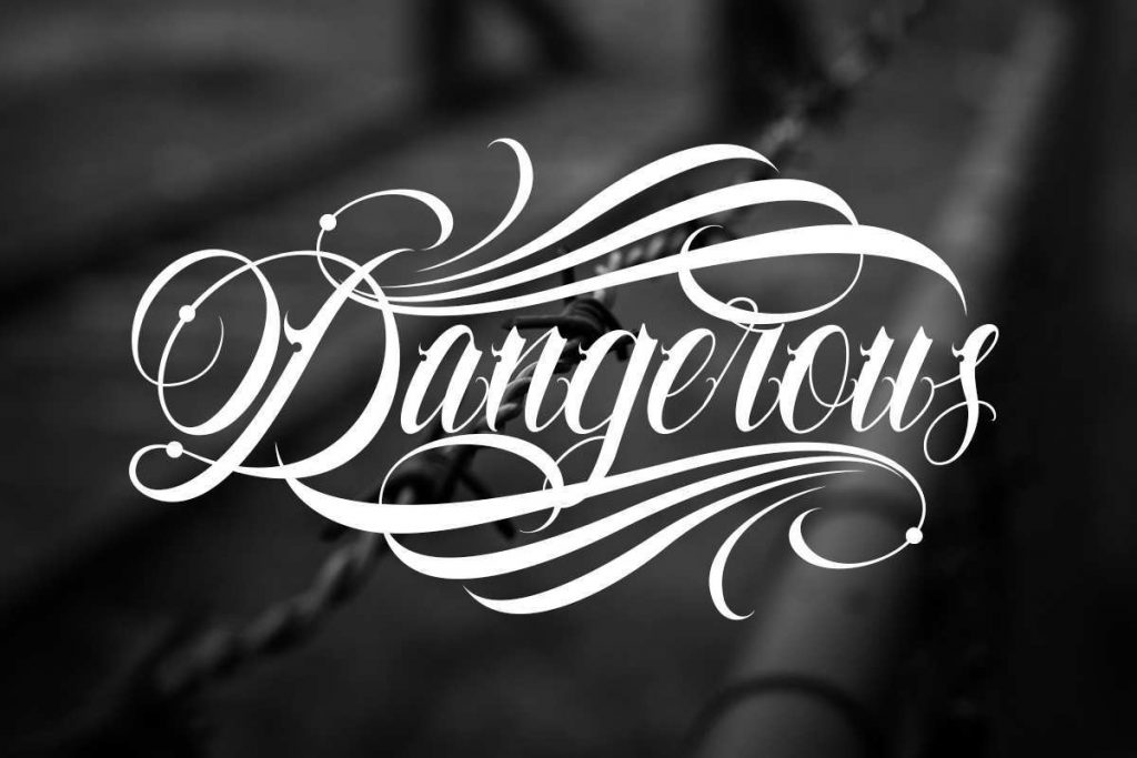 Familia Tattoo Lettering Font | MUNTAB ART