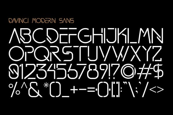 DAVINCI FONTS | MODERN SANS - Image 8