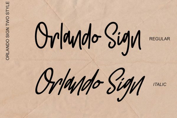 Orlando Sign | Stylishtic Monoline - Image 9