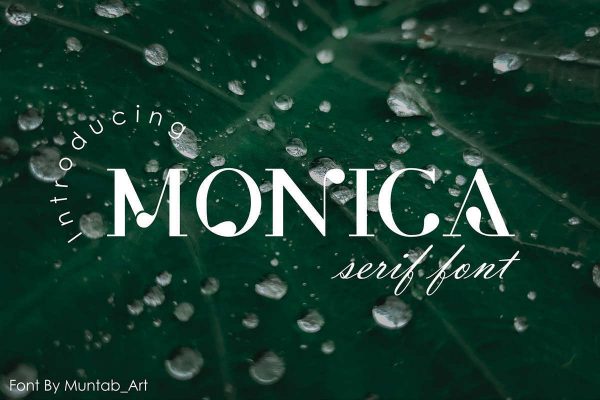 Monica | Modern Serif font