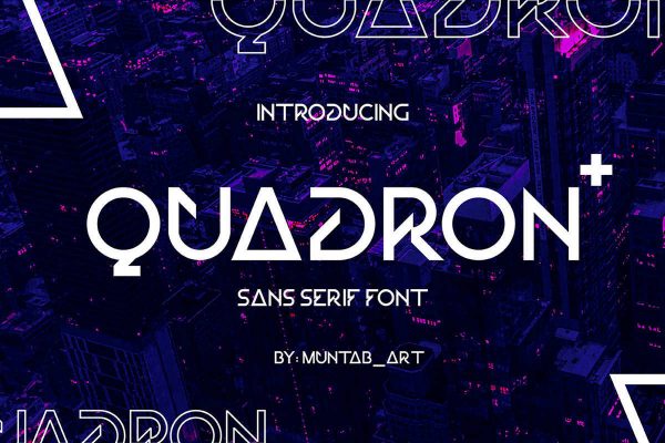 Quadron | Future Font