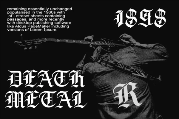 Broken Chains | Blackletter Font - Image 3